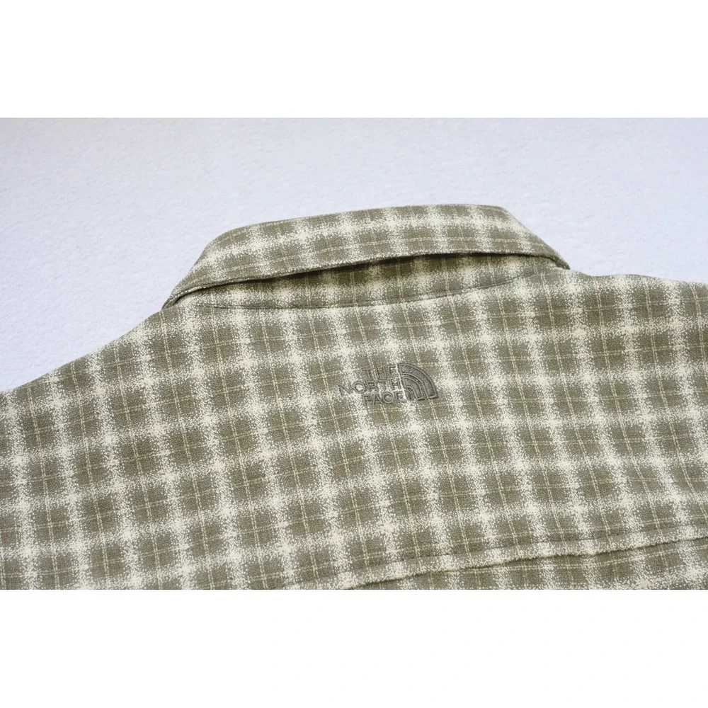 VTG The North Face Button Down Camp Shirt Mens Medium‎ Large Excellent Plaid